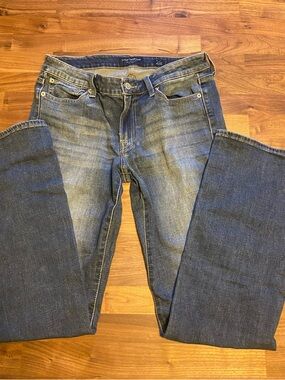 Lucky Brand Women's Blue Washed Straight-Leg Jeans